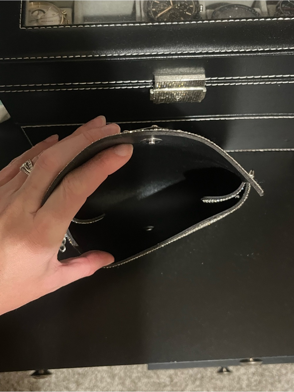 Prada Silver Crystal Envelope Crossbody Bag VIP - Picture 4 of 5